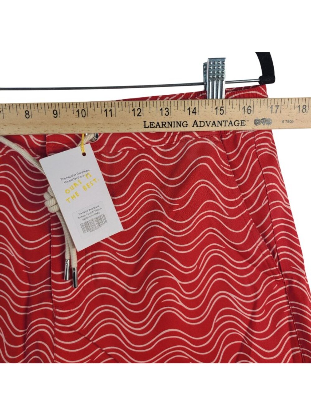 NEW The Merino Swim Shorts Crimson Current Sz Medium By Sheep Inc. - Picture 5 of 9